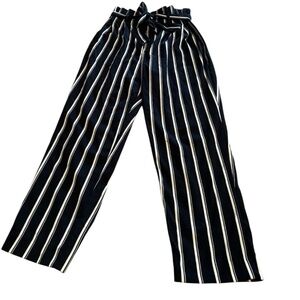 H&M Striped navy and White Women's Pants